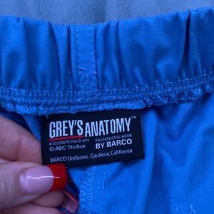 light blue Greys Anatomy scrub pants